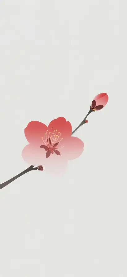 4k国风壁纸 - 壁纸 - 极简 - 梅花「哲风壁纸」