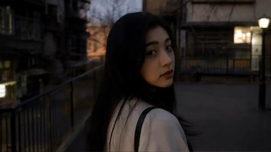 2k回眸壁纸-美女 - 街头-街拍「哲风壁纸」