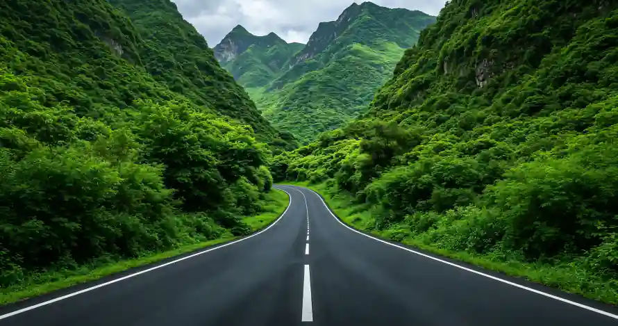 3k公路壁纸-壁纸 - 山林-青山「哲风壁纸」