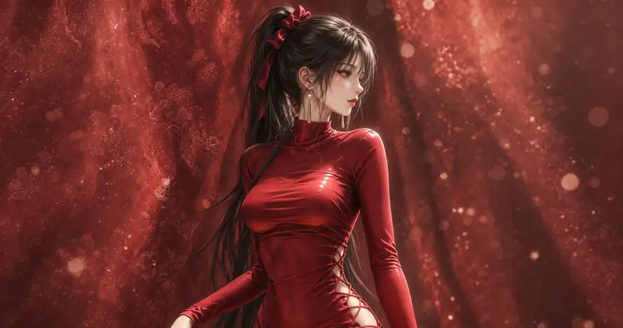 4k唯美壁纸 - 壁纸 - 高马尾 - 黑长发「哲风壁纸」 4k唯美壁纸 - 壁纸 - 高马尾 - 黑长发「哲风壁纸」