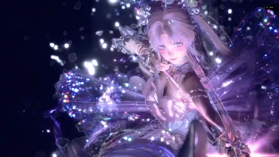 3k发光壁纸-少女 - 梦幻-紫发「哲风壁纸」