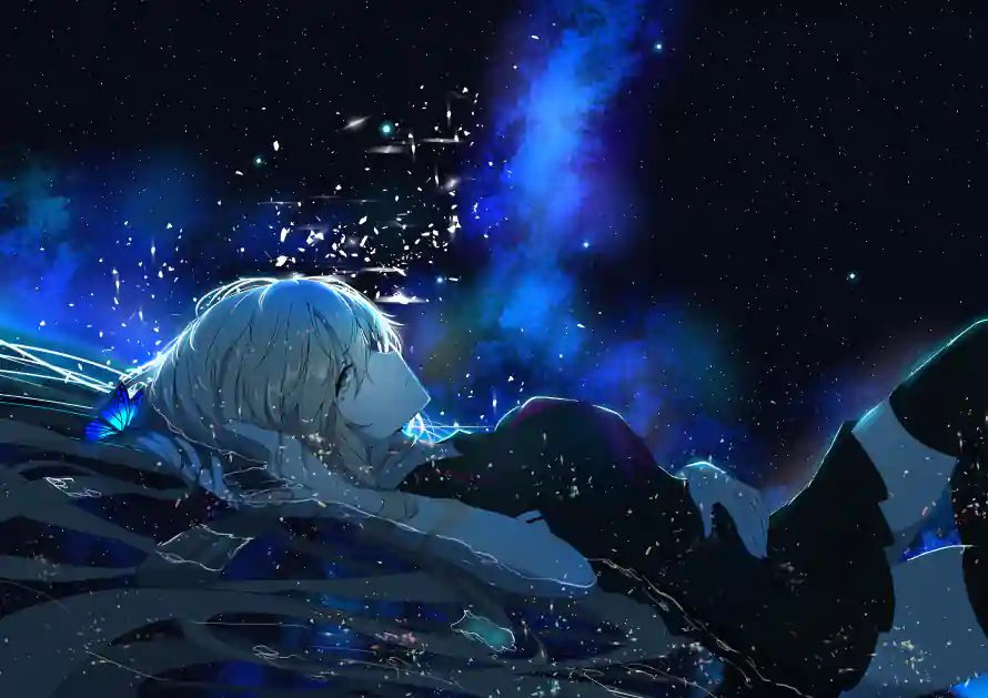 4k夜空壁纸-少年 - 星空-梦幻「哲风壁纸」