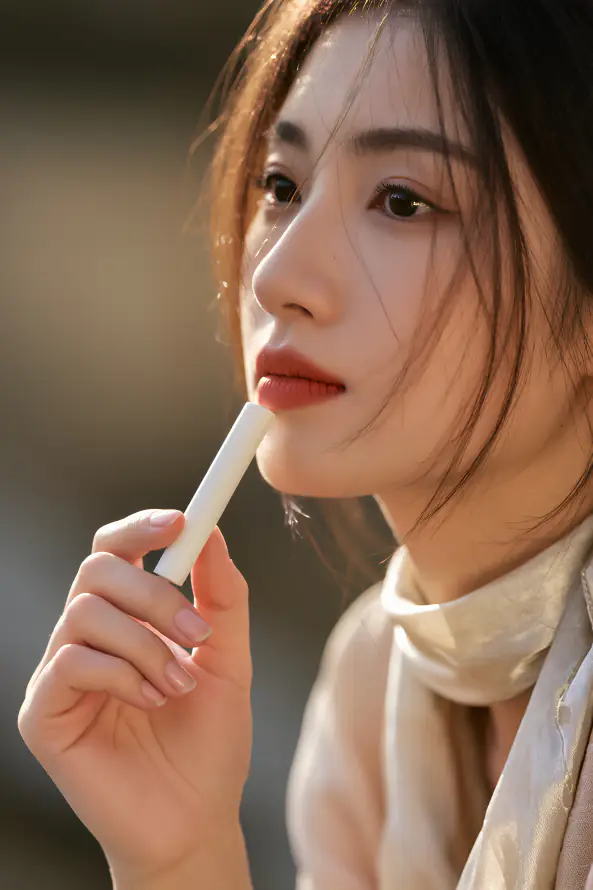 4k丝巾壁纸 - 侧脸 - 头像 - 户外「哲风壁纸」