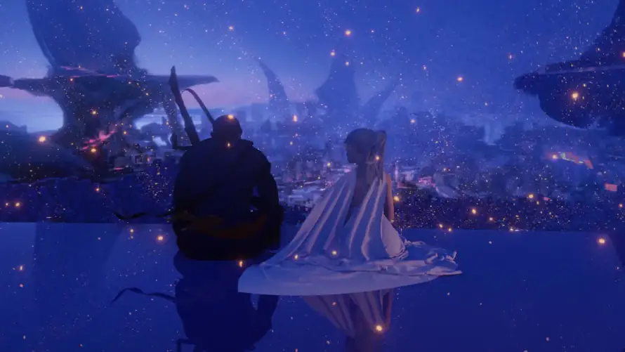 2k星空壁纸-梦幻 - 蓝调-静谧「哲风壁纸」