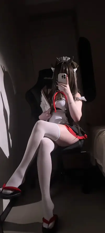 4k性感壁纸 - 白丝 - 美女 - 女仆装「哲风壁纸」