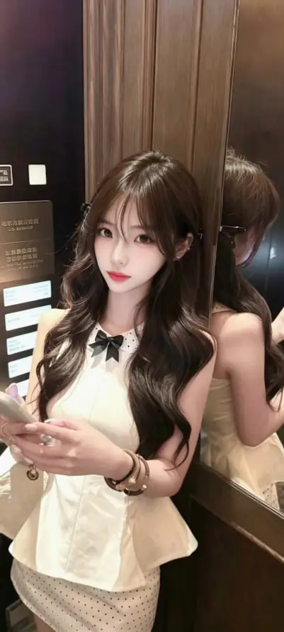 4k卷发壁纸 - 室内 - 甜美 - 电梯「哲风壁纸」