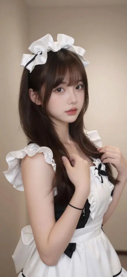 4k写真壁纸 - 发箍 - 棕发 - 美女「哲风壁纸」
