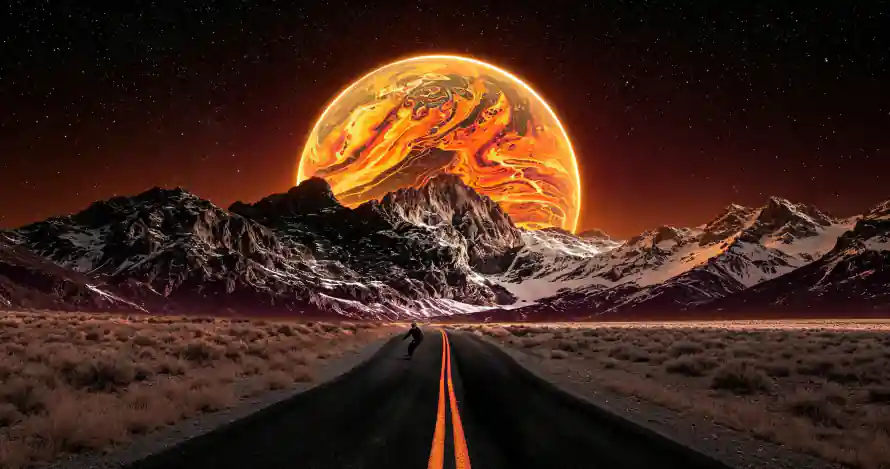 3k公路壁纸-壁纸 - 夜空-星球「哲风壁纸」