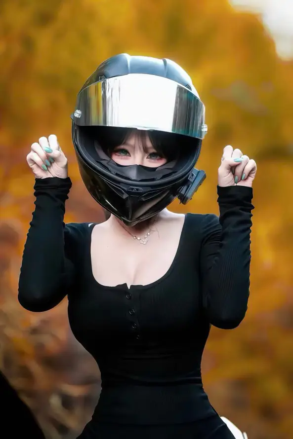 4k写真壁纸 - 美女 - 酷飒 - 方领上衣「哲风壁纸」