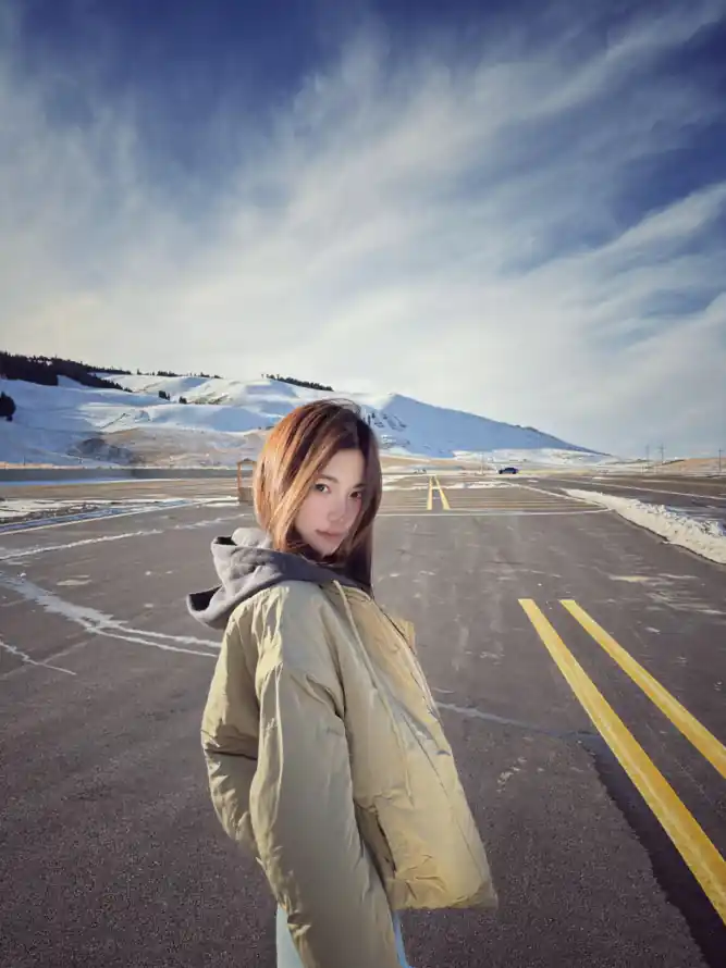 4k公路壁纸 - 冬季 - 抖音 - 积雪「哲风壁纸」