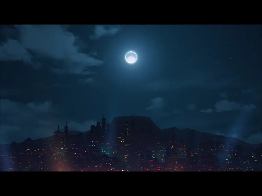 2k云层壁纸-夜景 - 夜空-月亮「哲风壁纸」