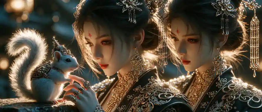 4k古风壁纸 - 国风 - 汉服 - 灵鼠「哲风壁纸」