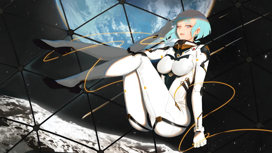 4k星星眼星星眼壁纸-月亮-《行星星眼》背景-地球「哲风壁纸」