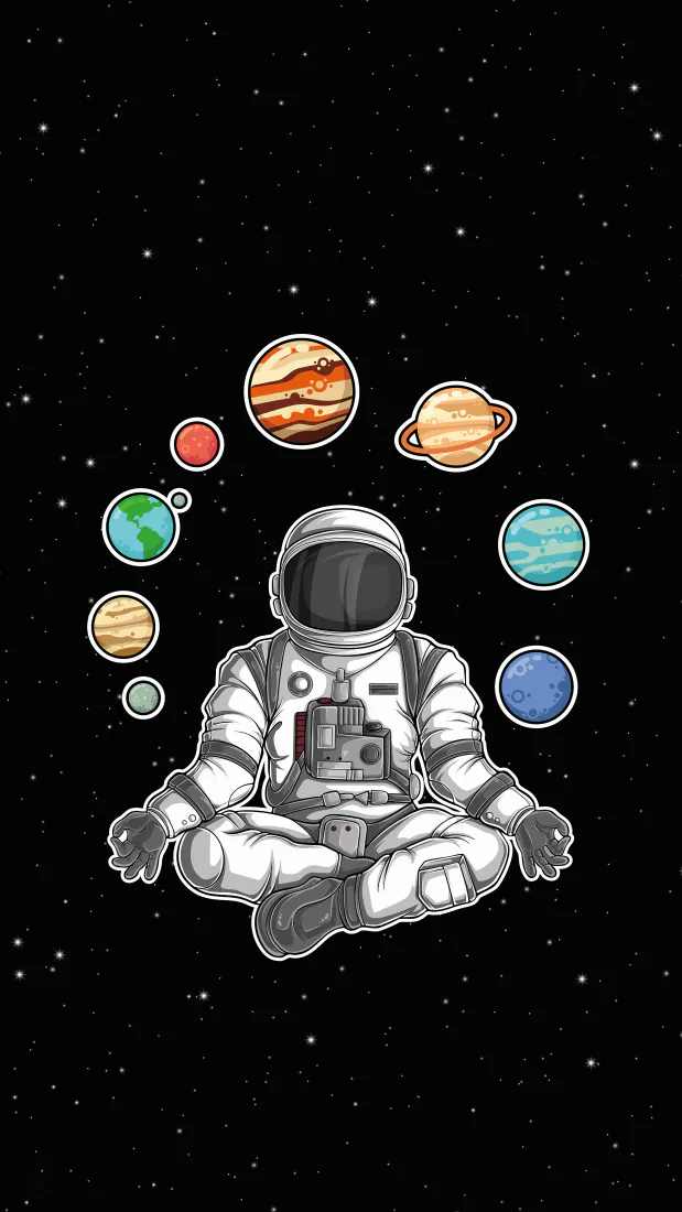 《宇航员》手机壁纸-套图片-这个星星眼球「哲风壁纸」
