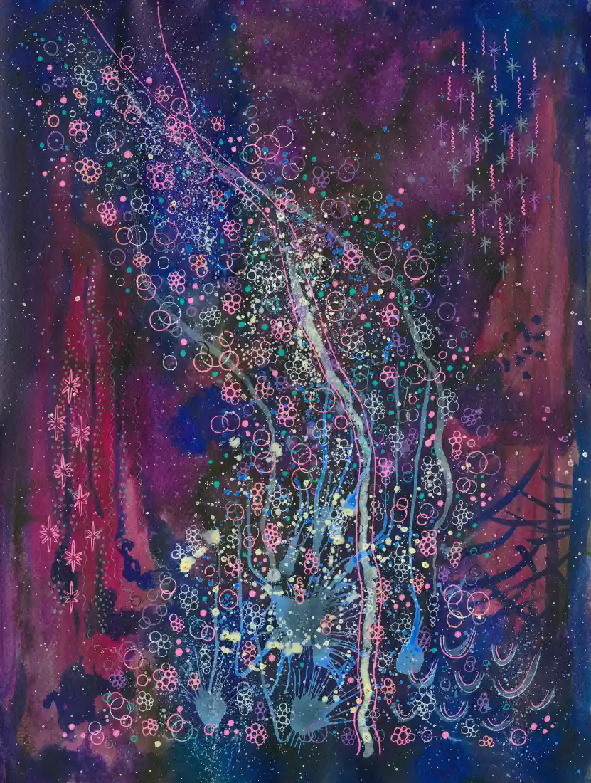 《紫色的》手机壁纸-水彩画图片-紫罗兰色背景-现代艺术「哲风壁纸」 《紫色的》手机壁纸-水彩画图片-紫罗兰色背景-现代艺术「哲风壁纸」