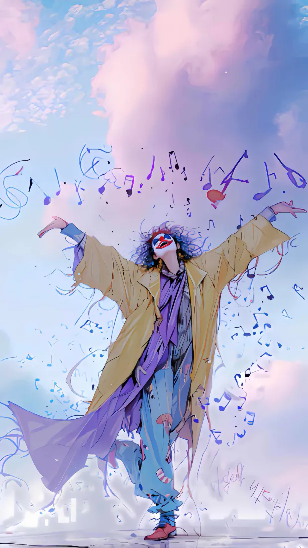 《小丑撒花》手机壁纸-有趣的壁纸壁纸 - 精选壁纸「哲风壁纸」