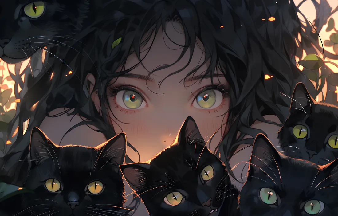 4k女孩壁纸-美女-黑猫-黑猫女孩「哲风壁纸」 4k女孩壁纸-美女-黑猫-黑猫女孩「哲风壁纸」