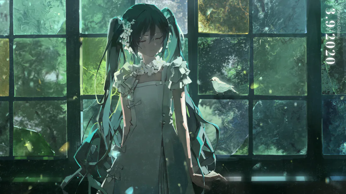 4k初音壁纸-绿壁纸 - 免费下载「哲风壁纸」