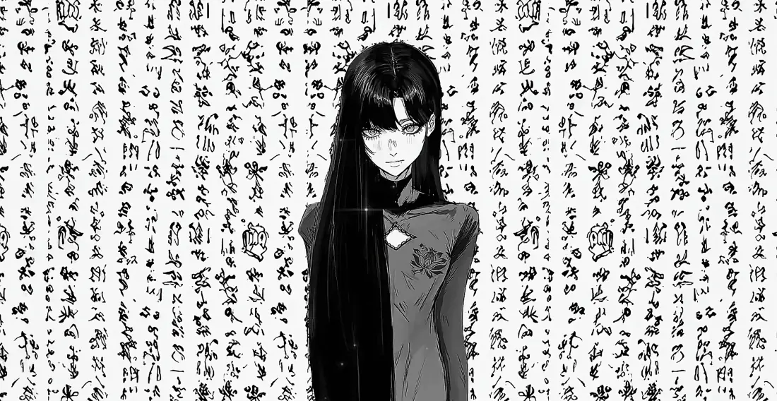 3k精选壁纸-字体背景背景图片 - 高冷美女「哲风壁纸」