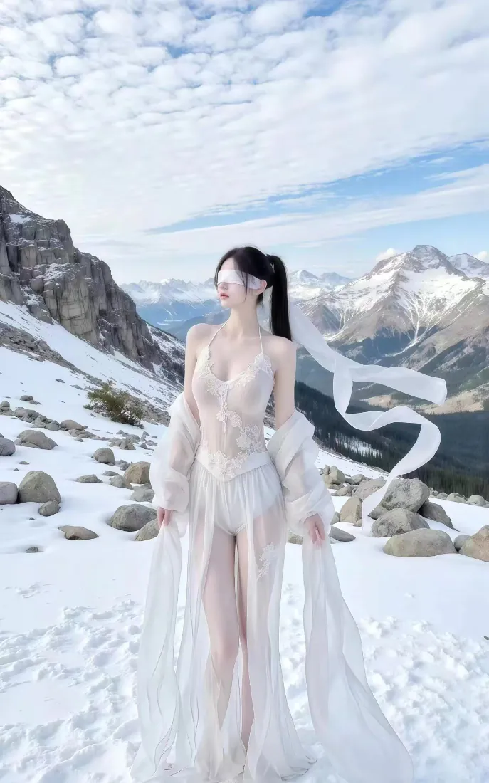 美女雪地写真壁纸|雪山背景图片 - 清纯女神「哲风壁纸」 美女雪地写真壁纸|雪山背景图片 - 清纯女神「哲风壁纸」