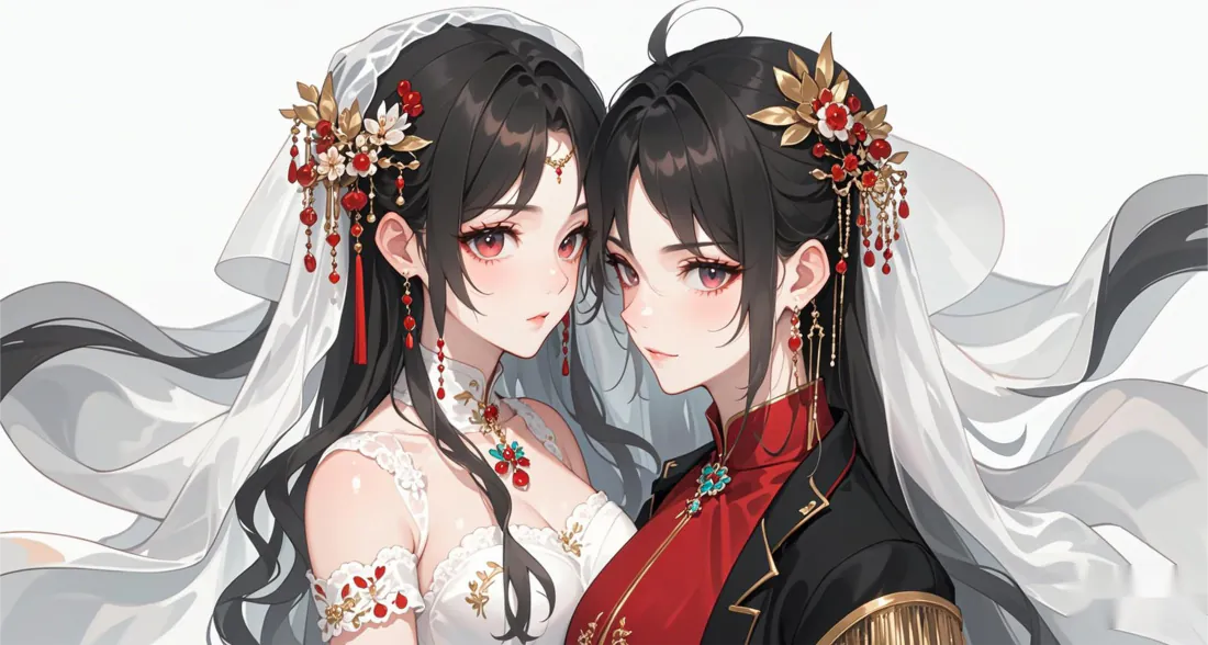 2k古风美女新娘双人壁纸|唯美古风背景图片「哲风壁纸」 2k古风美女新娘双人壁纸|唯美古风背景图片「哲风壁纸」