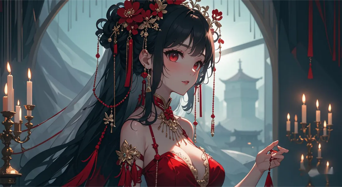 2k古风新娘美女壁纸|唯美古风背景图片 - 红衣新娘「哲风壁纸」 2k古风新娘美女壁纸|唯美古风背景图片 - 红衣新娘「哲风壁纸」