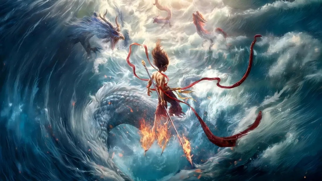8k哪吒闹海壁纸|哪吒背景图片 - 奇幻风「哲风壁纸」 8k哪吒闹海壁纸|哪吒背景图片 - 奇幻风「哲风壁纸」