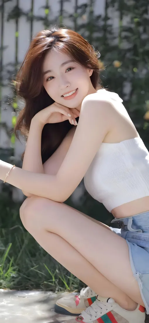 美女性感手机壁纸|清新少女背景图片 - 甜美蹲姿「哲风壁纸」 美女性感手机壁纸|清新少女背景图片 - 甜美蹲姿「哲风壁纸」