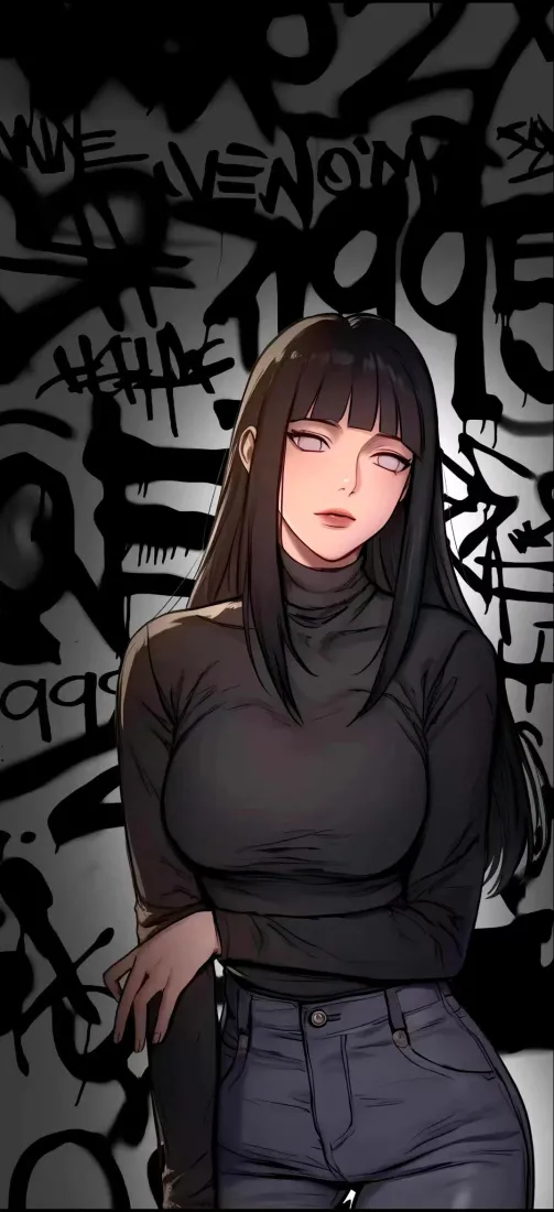 美女动漫手机壁纸｜个性涂鸦背景图片 - 时尚酷飒「哲风壁纸」