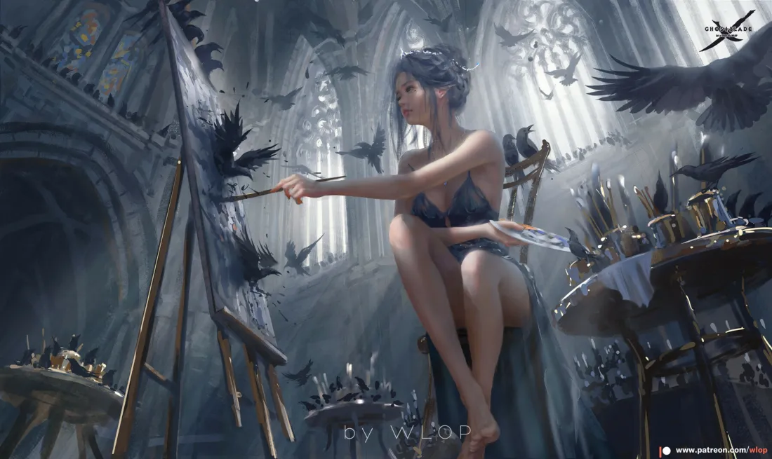 3kWIOP原画壁纸|神秘女子哥特背景图片 - 暗黑风「哲风壁纸」 3kWIOP原画壁纸|神秘女子哥特背景图片 - 暗黑风「哲风壁纸」
