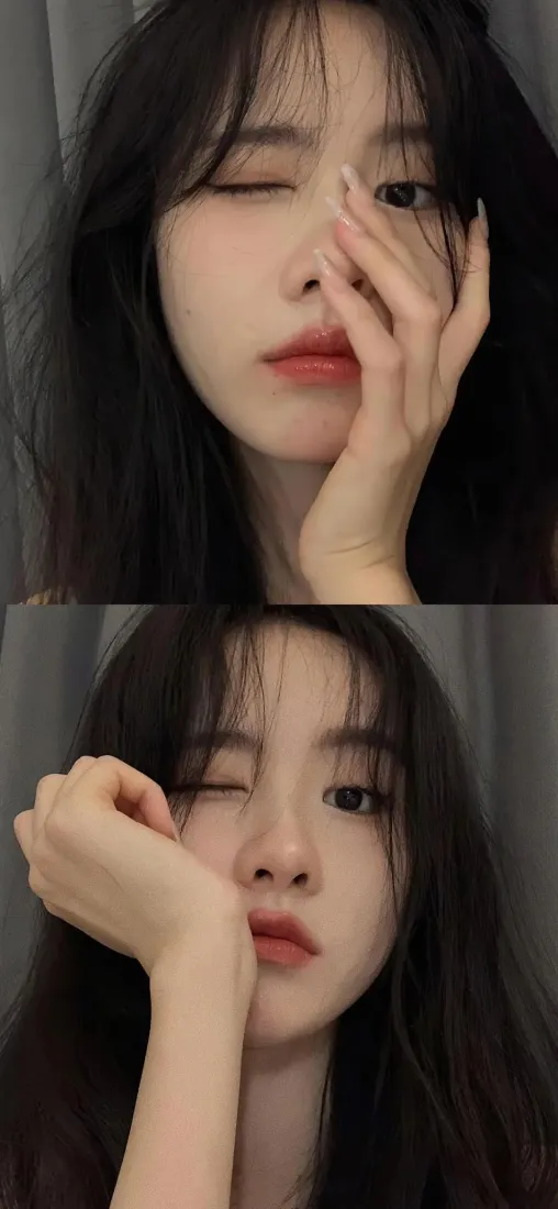美女手机壁纸｜性感美女背景图片 - 闭眼美姿「哲风壁纸」