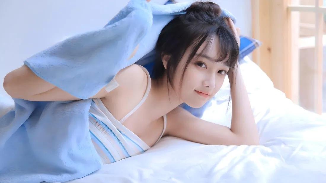 10k美女小清新壁纸|床上背景图片 - 蓝色系「哲风壁纸」 10k美女小清新壁纸|床上背景图片 - 蓝色系「哲风壁纸」