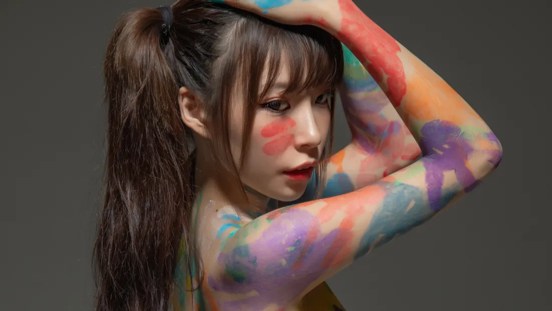 3k女生彩绘壁纸｜个性艺术背景图片 - 时尚风「哲风壁纸」