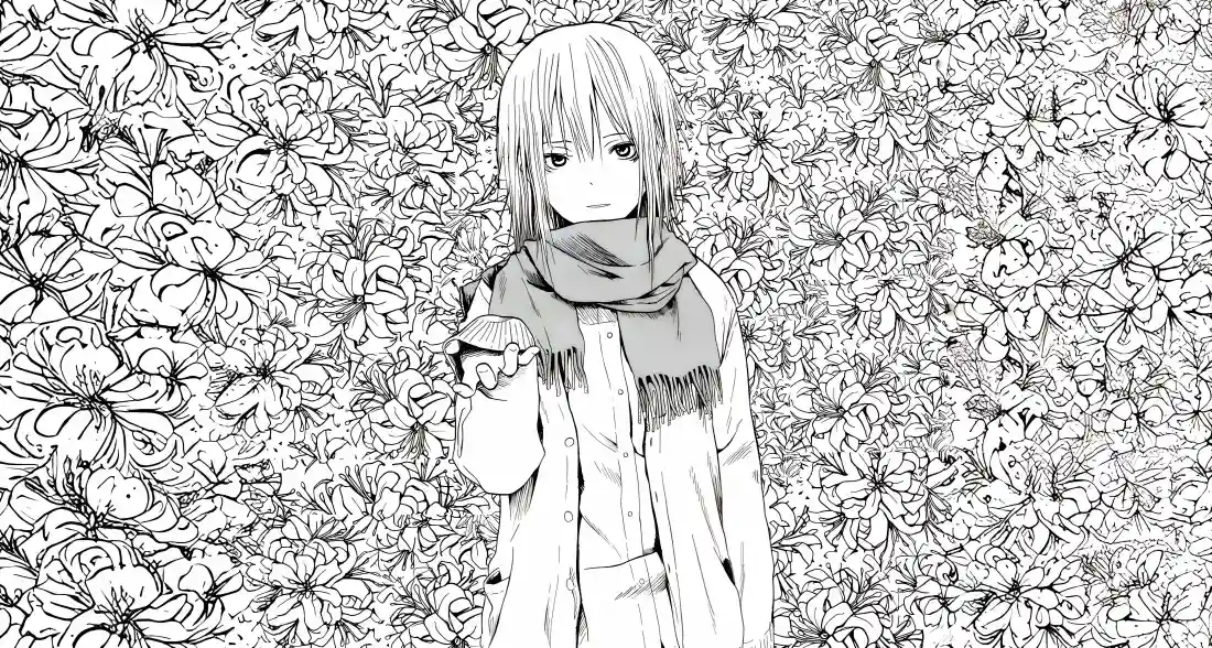 4k黑白插画女孩壁纸|唯美背景图片 - 花卉「哲风壁纸」 4k黑白插画女孩壁纸|唯美背景图片 - 花卉「哲风壁纸」