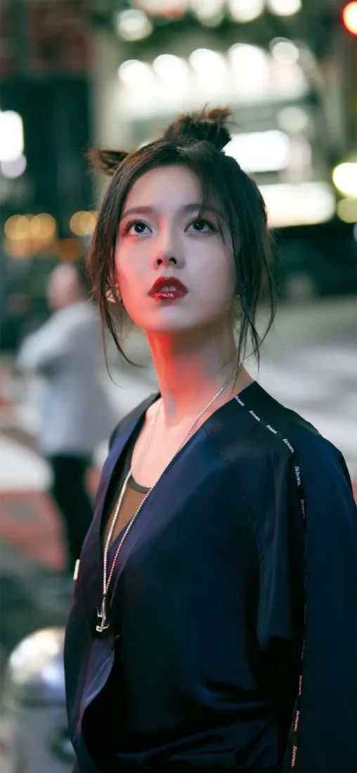 4k夜景壁纸 - 美女 - 街拍 - 赵今麦「哲风壁纸」