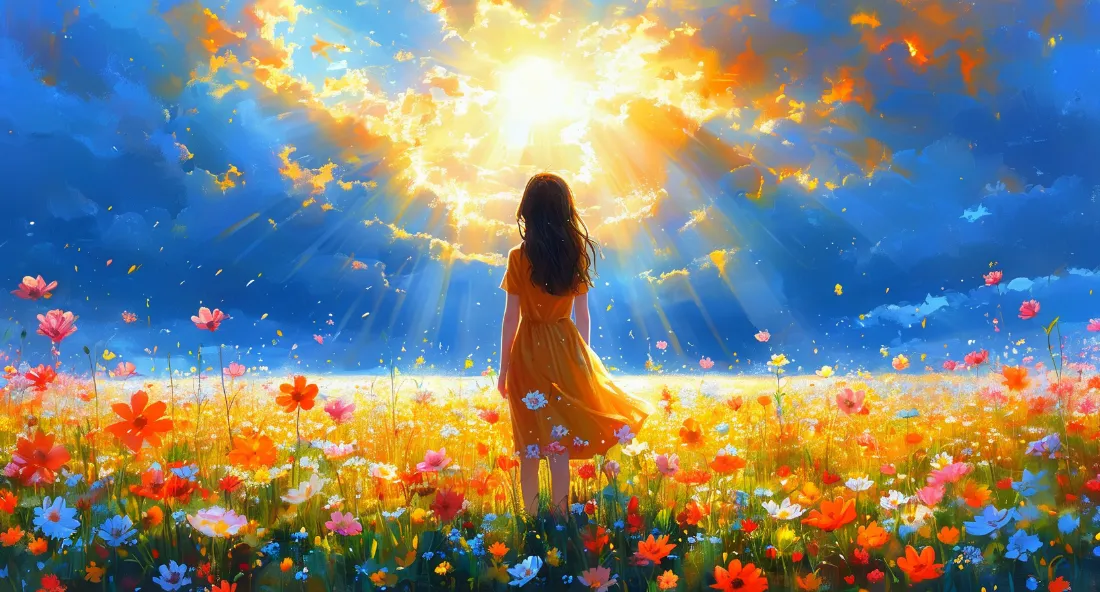 2k美女花海背景图片 - 向往的美好景致「哲风壁纸」 2k美女花海背景图片 - 向往的美好景致「哲风壁纸」