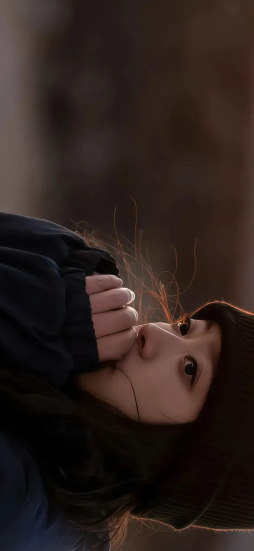 美女氛围感手机壁纸｜氛围感背景图片 - 美女特写「哲风壁纸」