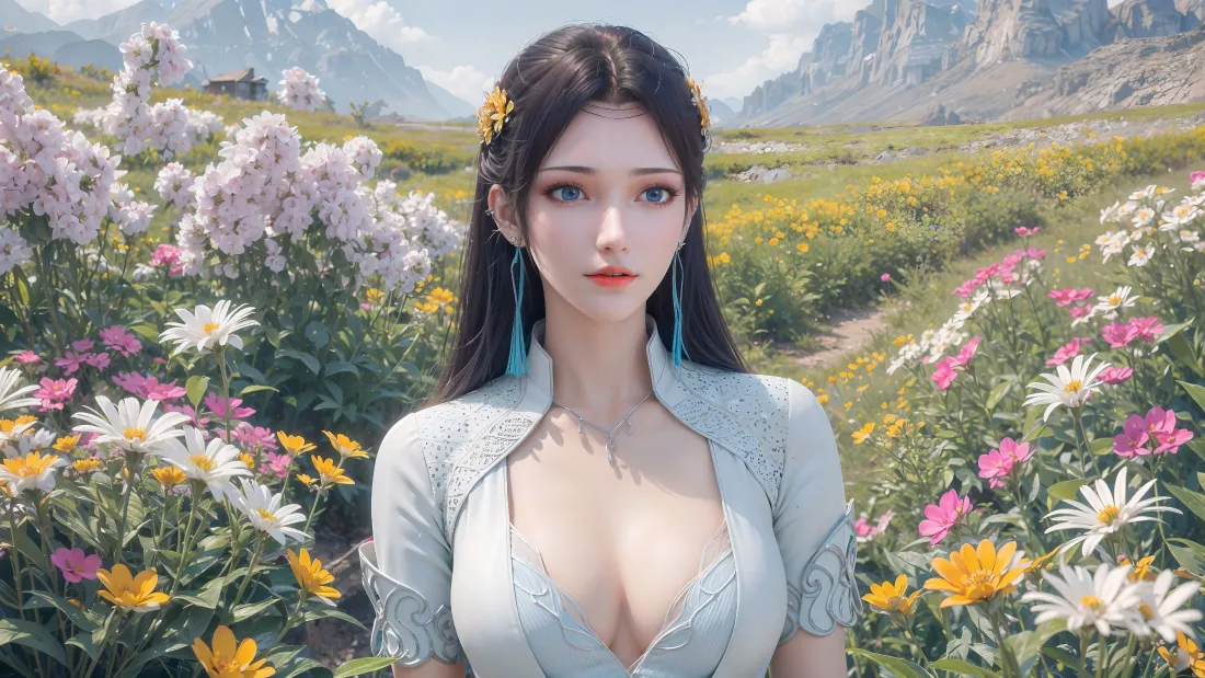 4k云韵壁纸 - 美景 - 古装 - 花海「哲风壁纸」
