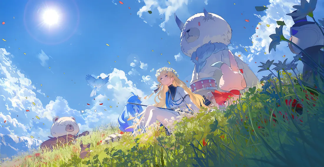 4k动漫少女壁纸|梦幻草地背景图片 - 唯美场景「哲风壁纸」 4k动漫少女壁纸|梦幻草地背景图片 - 唯美场景「哲风壁纸」