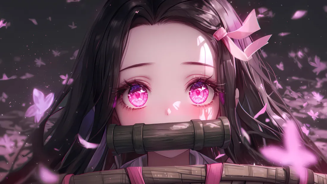 5k祢豆子壁纸｜少女背景图片 - 鬼灭之刃「哲风壁纸」