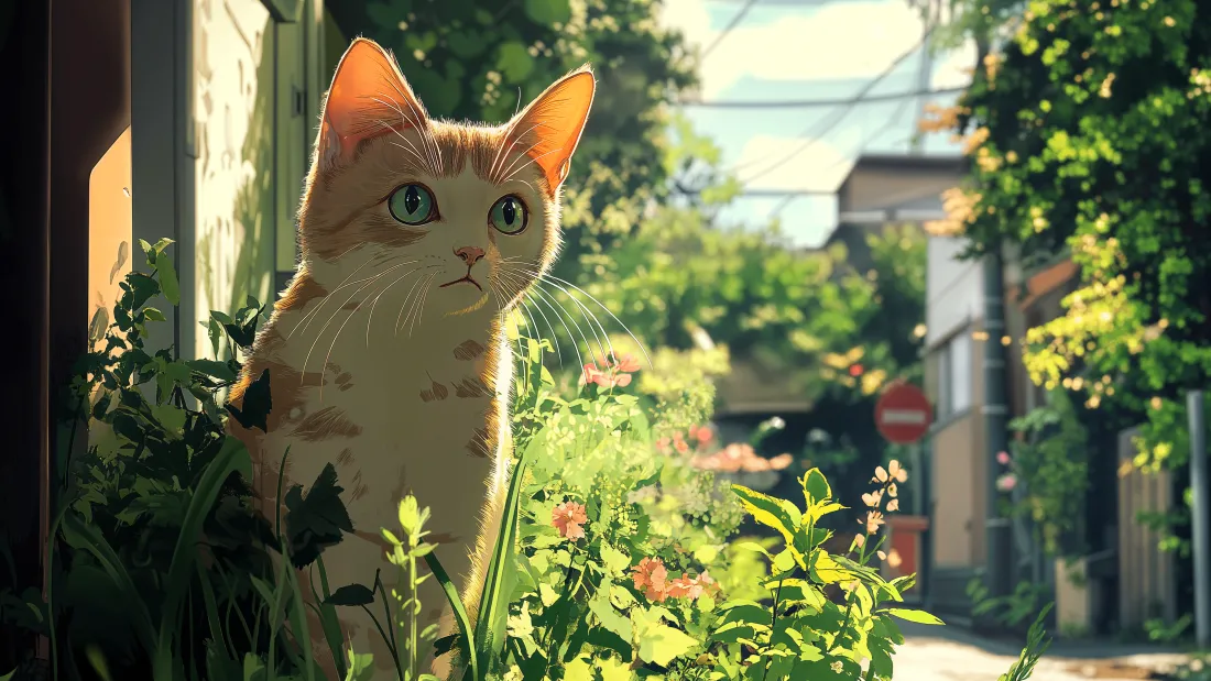5k动漫猫壁纸|小巷背景图片 - 萌趣猫咪「哲风壁纸」 5k动漫猫壁纸|小巷背景图片 - 萌趣猫咪「哲风壁纸」
