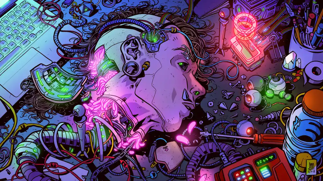 4k科幻艺术壁纸|机械人脑背景图片 - 炫酷「哲风壁纸」 4k科幻艺术壁纸|机械人脑背景图片 - 炫酷「哲风壁纸」