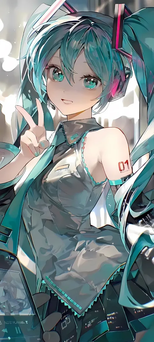 初音未来手机壁纸｜虚拟偶像歌手背景图片 - 精美「哲风壁纸」