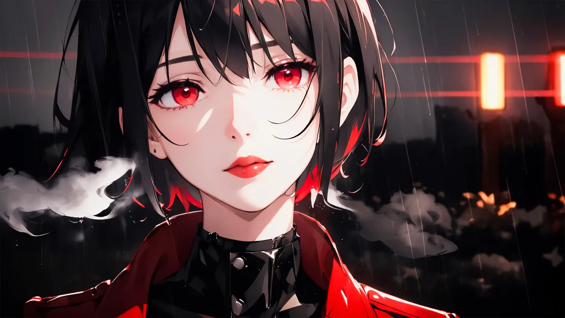 4kAI美女动漫壁纸｜炫酷背景图片 - 红发少女「哲风壁纸」