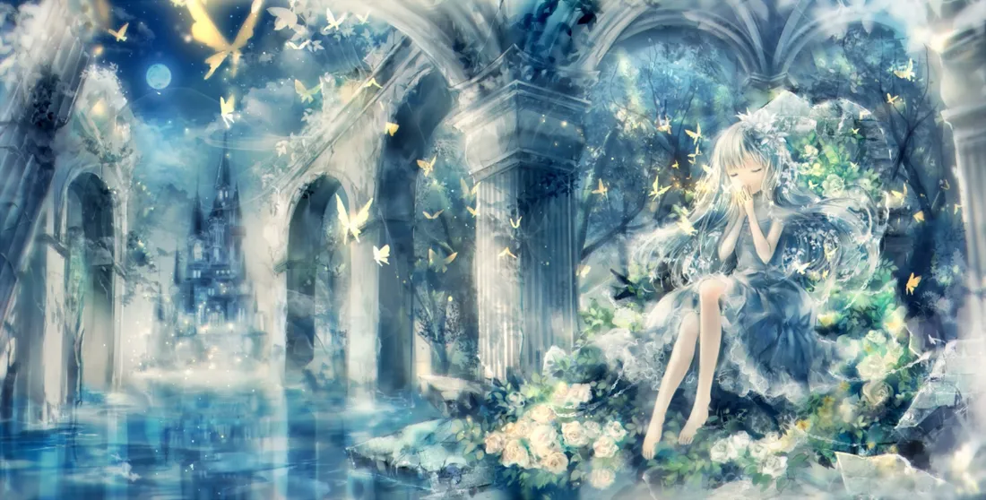 2k幻夜城堡壁纸|花蝶少女背景图片 - 二次元「哲风壁纸」 2k幻夜城堡壁纸|花蝶少女背景图片 - 二次元「哲风壁纸」