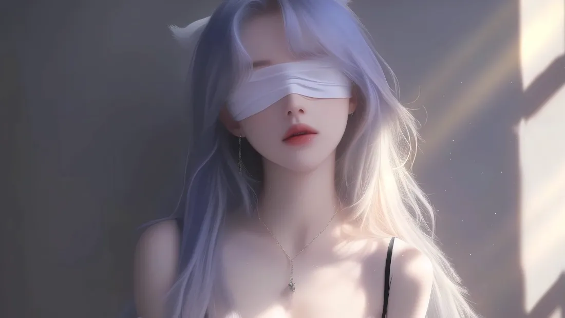 2k紫发蒙眼壁纸|光影氛围背景图片 - 美女肖像「哲风壁纸」 2k紫发蒙眼壁纸|光影氛围背景图片 - 美女肖像「哲风壁纸」