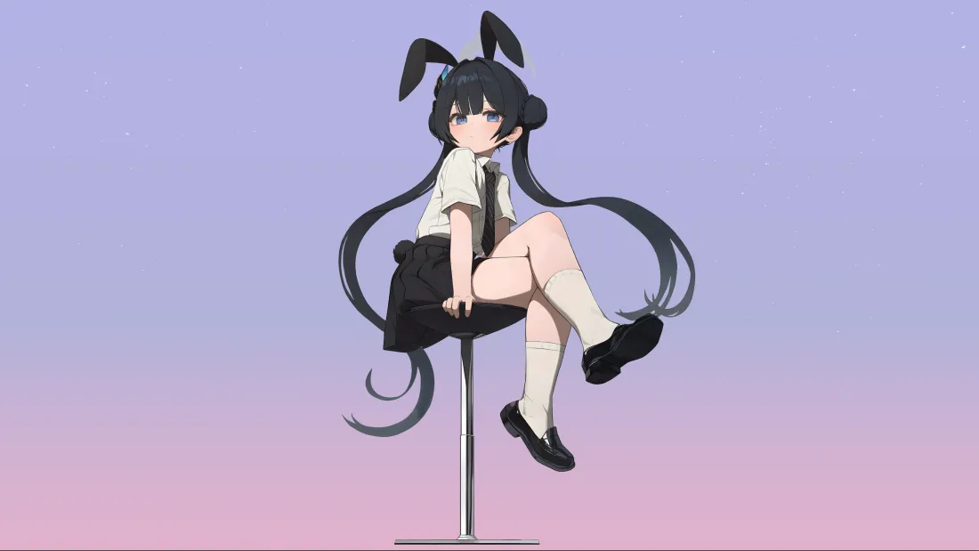 3k双马尾少女壁纸|坐姿校服背景图片 - 动漫「哲风壁纸」 3k双马尾少女壁纸|坐姿校服背景图片 - 动漫「哲风壁纸」