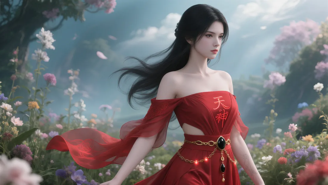 4k神女野外壁纸|花丛背景图片 - 梦幻「哲风壁纸」 4k神女野外壁纸|花丛背景图片 - 梦幻「哲风壁纸」