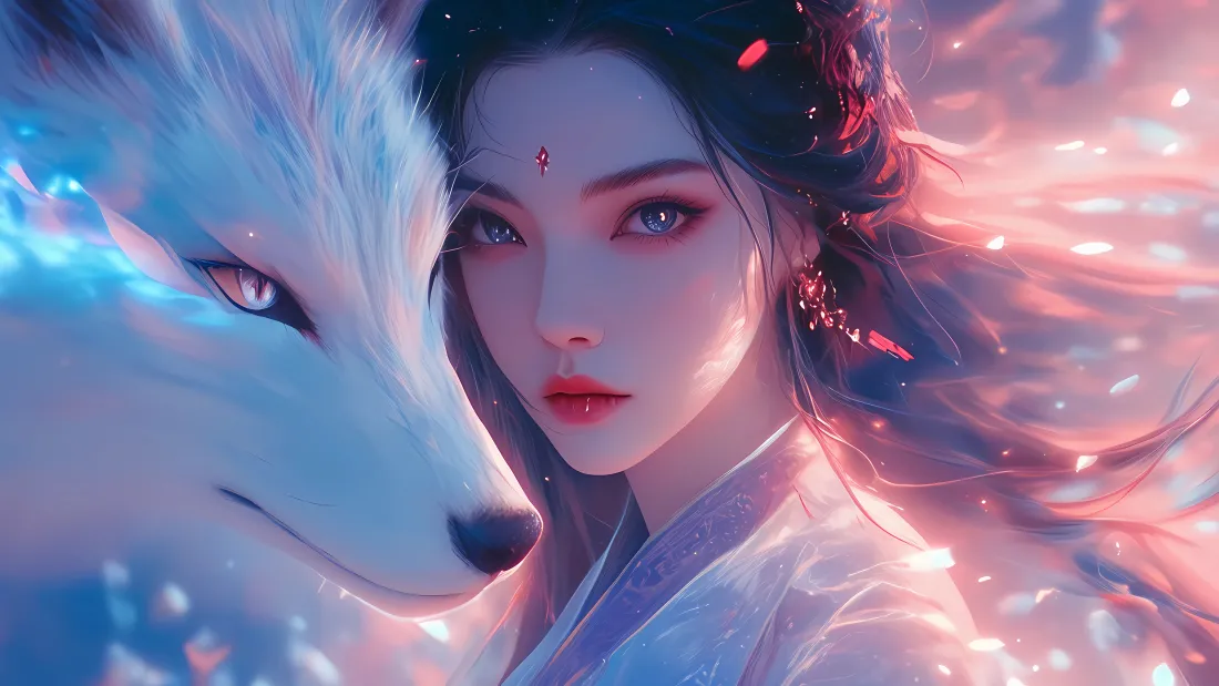4k(青丘白狐壁纸|玄幻背景图片 - 狐仙)「哲风壁纸」 4k(青丘白狐壁纸|玄幻背景图片 - 狐仙)「哲风壁纸」