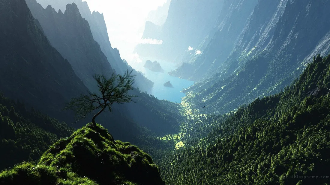 2k山脉森林壁纸|自然风景背景图片 - 阳光峡谷「哲风壁纸」 2k山脉森林壁纸|自然风景背景图片 - 阳光峡谷「哲风壁纸」